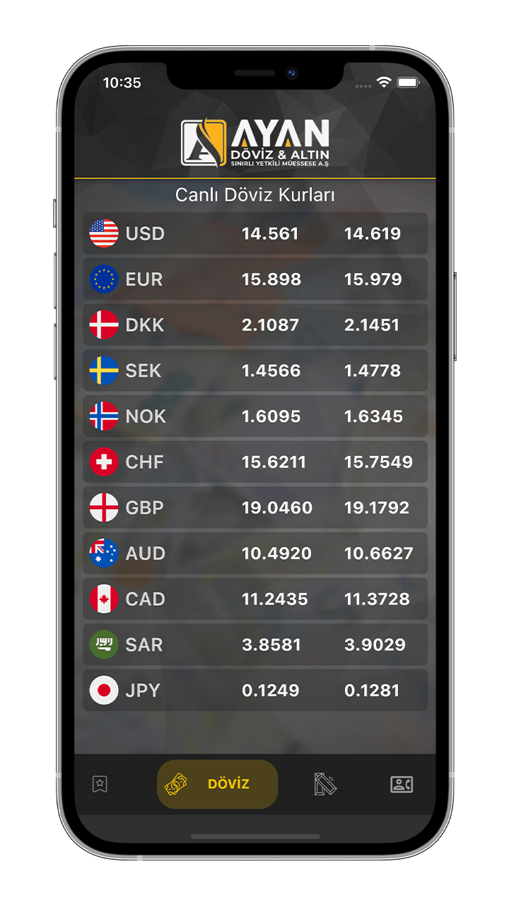 Ayan Dviz - Mobil Uygulama IOS